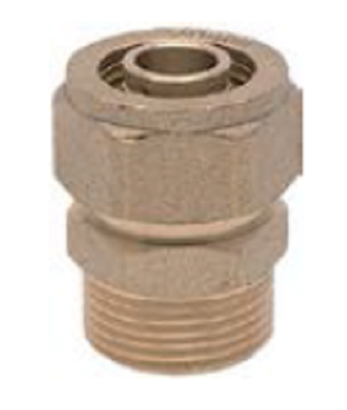 Цанговый переходник с наружной резьбой 20хR1/2" Pradex