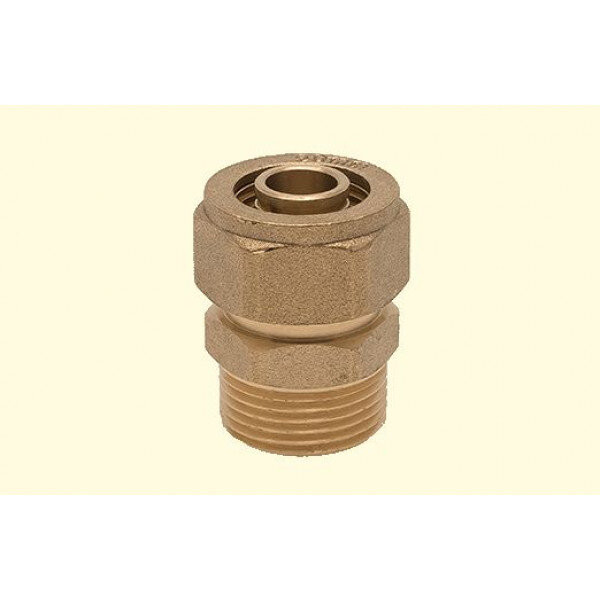 Цанговый переходник с наружной резьбой 25хR3/4" Pradex