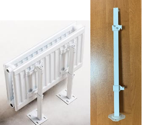 Кронштейн напольный для стальных радиаторов БПЛ007-1.3 (стойка 30*10мм H470мм) 