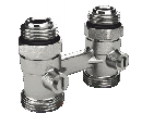 Клапан (узел) нижнего подключения, прямой, 1/2"х3/4"