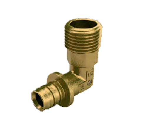 Переходник угловой с наружной резьбой 16xR1/2" Pradex